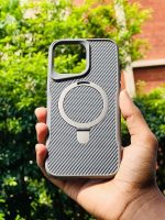 Carbon MagSafe Camera Bumper Case with Metal Kickstand - Image 4