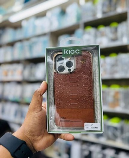 KIGC Premium PU Leather Magsafe Hard Case