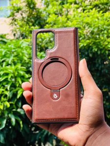 Premium PU Leather MagSafe Stand Case - Image 3