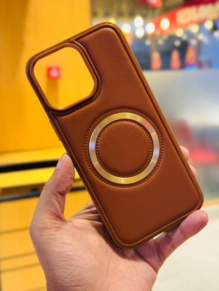 Pu Lather Magsafe Case  for iPhone