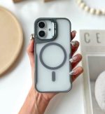 Premium Matte Magsafe Case With Camera Stand Case - Image 4