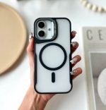 Premium Matte Magsafe Case With Camera Stand Case - Image 2