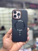Luxury Plating Metalic Style Corrugate Stripes Hard Pc For iPhone