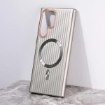 Luxury Plating Metalic Style Corrugate Stripes Hard Pc For Samsung