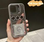 anti yellow drop tested camera kickstand cover with Free camera lens - Image 2