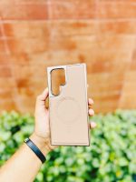 MagSafe-Compatible Micro-Sanded Electroplated Leather Case - Image 2