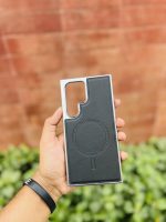 MagSafe-Compatible Micro-Sanded Electroplated Leather Case - Image 3