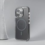 Luxury Magsafe Carbon Fiber Pattern Acrylic hard Case Compatible For iPhone - Image 4