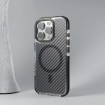 Luxury Magsafe Carbon Fiber Pattern Acrylic hard Case Compatible For iPhone - Image 3
