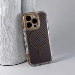 Luxury Magsafe Carbon Fiber Pattern Acrylic hard Case Compatible For iPhone
