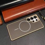 Carbon Texture Magnetic Cell Phone Case For SAMSUNG - Image 2