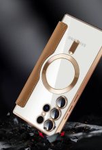 Electroplated Premium Leather Luxury Flip Case - Image 4