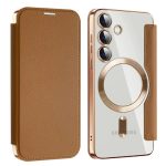 Electroplated Premium Leather Luxury Flip Case - Image 9