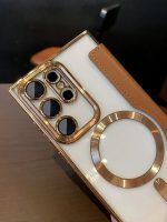 Electroplated Premium Leather Luxury Flip Case - Image 8