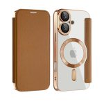 Electroplated Premium Leather Luxury Flip Case - Image 8