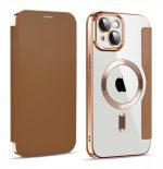 Electroplated Premium Leather Luxury Flip Case - Image 5