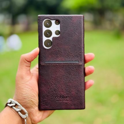 2 Cute Premium Quality Cardholder Lather Case For Samsung