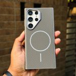 New Carbon Fiber Magsafe Case For Samsung With Metal Bumper