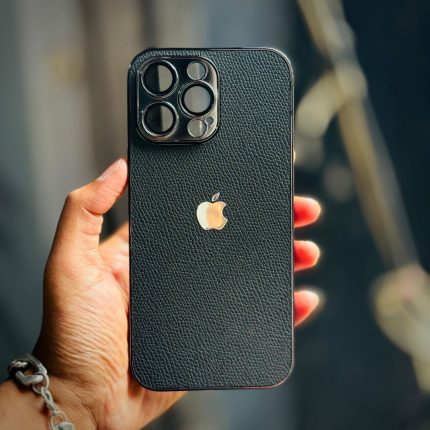 New Lather Texture Case With Camera Protector Case For iPhone