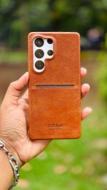 2 Cute Premium Quality Cardholder Lather Case For Samsung