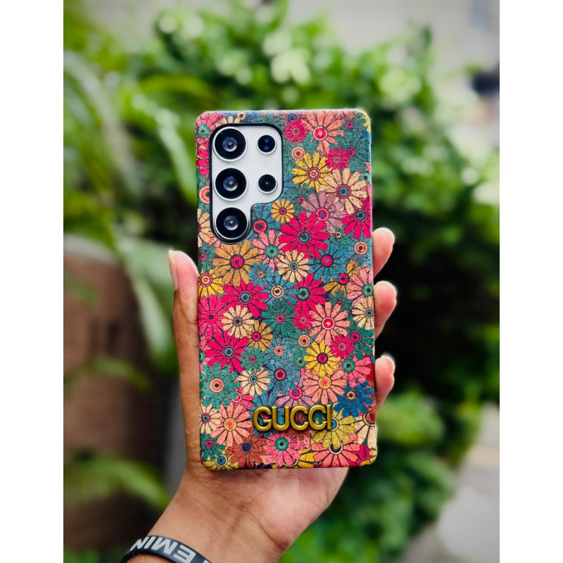 World Famous Branded Floral Print Gucci Style Case for Samsung