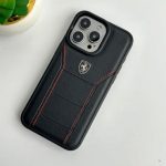 Premium Scuderia Ferrari Leather and Ferrari Prancing Horse Logo Case For iPhone - Image 3
