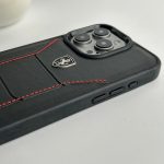 Premium Scuderia Ferrari Leather and Ferrari Prancing Horse Logo Case For iPhone - Image 4