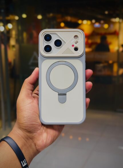 Magnetic Charging Ring Stander Full Cover Hybrid Anti-Slip Hard PC Soft TPU Phone Case for iPhone